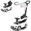 OLAKIDS Push Car for Toddlers, 3 in 1 Licensed Mercedes Benz Baby Sliding Walking with Parent Control Handle Adjustable Canopy Guardrail Under Seat Storage, Kids Ride on Toys with Horn (White) view 1