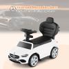 OLAKIDS Push Car for Toddlers, 3 in 1 Licensed Mercedes Benz Baby Sliding Walking with Parent Control Handle Adjustable Canopy Guardrail Under Seat Storage, Kids Ride on Toys with Horn (White) view 3