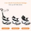 OLAKIDS Push Car for Toddlers, 3 in 1 Licensed Mercedes Benz Baby Sliding Walking with Parent Control Handle Adjustable Canopy Guardrail Under Seat Storage, Kids Ride on Toys with Horn (White) view 4