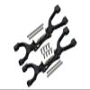 GPM Upgrades Spring Steel + Aluminum Supporting Mount with Front/Rear Upper Arms Set for X-Maxx 6S/8S Monster Truck77086-4 RC Cars (Black) view 1