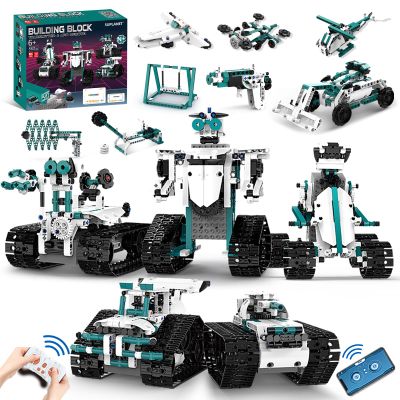 Suplanet STEM Robot Toys for 8-14, 12 in 1 Remote Control Robotics Toys for Kids, Programmable Building Robot Kit Birthday Present for Science Educational(469 Pcs)