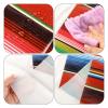 10 Pcs Mexican Fiesta Tablecloth Mexican Table Runner 108 x 54 Inch Plastic Striped Theme Party Decor Fiesta Colorful Striped Table Cover for Cinco De Mayo Party(White) view 3