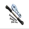 GPM 6PC Set Upgrades Aluminum Servo Horn with Spring Steel Steering Link for 1/10 TRX4 Defender Trail Crawler (82056-4) RC Cars (Silver) view 1