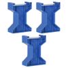 Almencla 3pcs/Set Train Bridge Piers Wooden Railway Accessories Model Train Bridge Part, Style A Blue view 1