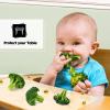 100 Pack 100 Pack Clear Disposable Placemats Sticky Transparent Table Mat Tray Cover Adhesive Placemats for Baby Toddler Kids Adults Schools Family Restaurant Airplane Tray Cover(12 x 18 inch) view 3