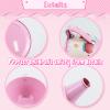 Pink Tea Set for Little Girls,Flower Design Tea Party Set,Princess Tea Time Toys Teapot Dishes Kitchen Pretend Play Tin Tea Party Set for Girls view 3