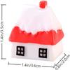 8pcs Miniature Christmas Ornament Resin House Figurine Cake Topper for Xmas DIY Dollhouse Craft Decor view 3