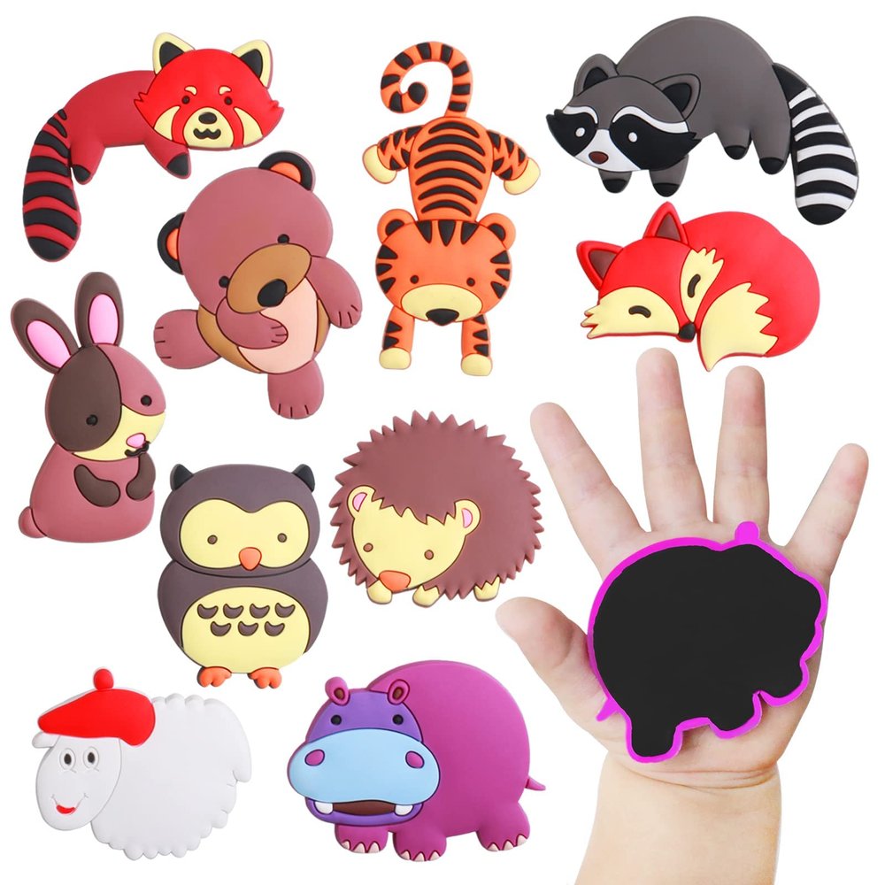 SUPINEEDO Fridge Magnets for Toddlers,Refrigerator Magnets for Kids Full Back Magnetic Rubber Kids Magnets Educational Toy Baby Magnet Gift Cute Animal Magnet