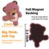SUPINEEDO Fridge Magnets for Toddlers,Refrigerator Magnets for Kids Full Back Magnetic Rubber Kids Magnets Educational Toy Baby Magnet Gift Cute Animal Magnet view 3