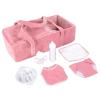 Rakki Dolli Doll Carrier Doll Carry Cot Doll Carry Crib Set with Feeding Utensils Feeding & Changing Accessaries 7 Pieces Set, Fits for 16-18 Inch American Girl Dolls view 1