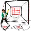 Baseball Net - 9 Strike Zone Pitching Net Hitting Net Batting Practice Net, Baseball Gifts for Kids Children Teens & Youth | Training Aids Equipment (Portable & Quick-Fold) 5x5ft view 1