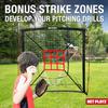 Baseball Net - 9 Strike Zone Pitching Net Hitting Net Batting Practice Net, Baseball Gifts for Kids Children Teens & Youth | Training Aids Equipment (Portable & Quick-Fold) 5x5ft view 2