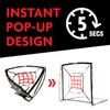 Baseball Net - 9 Strike Zone Pitching Net Hitting Net Batting Practice Net, Baseball Gifts for Kids Children Teens & Youth | Training Aids Equipment (Portable & Quick-Fold) 5x5ft view 4