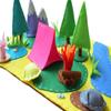 Camping Felt Play Mat, Waldorf Play Set, Small World for Kids, Pretend Play, Travel Educational Toy, Playscape Children Activity Imagination, Camping Adventure Toy, Interactive Play Set view 1
