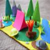 Camping Felt Play Mat, Waldorf Play Set, Small World for Kids, Pretend Play, Travel Educational Toy, Playscape Children Activity Imagination, Camping Adventure Toy, Interactive Play Set view 2