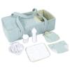 Rakki Dolli Doll Carrier Doll Carry Cot Carry Crib Set with Feeding Utensils Feeding & Changing Accessaries 7 Pieces Set, Fits for 16-18 Inch American Girl Dolls view 1