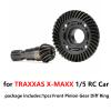 Hard Steel Diff Ring Pinion Gear for Traxxas X-MAXX 1/5 Front + Rear Helical Teeth Steel Part (Front Pinion Gear +Diff Ring) view 2