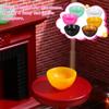 25pcs Miniature Bowls Dollhouse Dish Model Mini Kitchen Accessories Toys Colorful Tiny Plate for Play Food Toy view 3