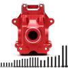 RC GearBox, Aluminum Alloy Front & Rear Universal Gearbox for TRAXXAS 1/8 4WD SLEDG RC Car Replacement Parts(Red) view 2