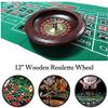 DKULMN Roulette Wheel,12inch Wooden Roulette Wheel Set Turntable Leisure Table Games for Adults Practical, Game Night Essential view 2