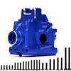 RC GearBox, Aluminum Alloy Front & Rear Universal Gearbox for TRAXXAS 1/8 4WD SLEDG RC Car Replacement Parts(Blue) view 1