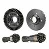 ZLiT Hard Steel Diff Ring Pinion Gear for Traxxas X-MAXX 1/5 Front + Rear Helical Teeth Steel Part (Front Rear Pinion Gear +Diff Ring) view 1
