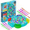 IPIDIPI TOYS Fishing Game for Kids, 45 Fish and 8 Poles - Magnetic Fish Toy with Rotating Board & Music - Motor Skill Activity for Toddlers, Boys & Girls 3+ - Party Favors Stocking Stuffers for Kids view 1