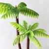 Beavorty 3Pcs Terrarium Ornaments Model Palm mini Plastic Palm Model Tree Tiny Tropical Tree Fairy Gardens Plant Bonsai Decoration Diorama astetic Room Decor Cake Gecko Banquet view 3