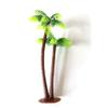 Beavorty 3Pcs Terrarium Ornaments Model Palm mini Plastic Palm Model Tree Tiny Tropical Tree Fairy Gardens Plant Bonsai Decoration Diorama astetic Room Decor Cake Gecko Banquet view 4