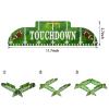 Mudder 8 Pcs Football Paper Lantern Sports Fan Party Decor Table Centerpiece Decoration Set Soccerball Game Lantern with Stand Pieces for Game Day Tailgates Stadium Party Supply,12 Inches (Brown) view 4