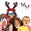 FOMIYES 2Pcs Reindeer Antlers Headband Deer Antlers Headband with Light and Bells Christmas Reindeer Ears for Christmas Party Photography Props view 3