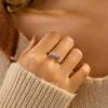 LOVECOM S925 Sterling Silver Fidget Anti Anxiety Rings With Cubic Zirconia Beads Spinner Ring for Women 14k Gold Plated Stress Relief Spinning Ring Jewelry Birthday Gifts for Mom to Daughter view 4