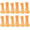 6 Pairs Finger Feet Puppet Rubber Mini Fees Novelty Story Telling Props Left Foot + view 1