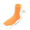 6 Pairs Finger Feet Puppet Rubber Mini Fees Novelty Story Telling Props Left Foot + view 2