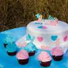 Gyufise 24Pcs Boy or Girl Cupcake Toppers Glitter Mustache Eyelash Gender Reveal Cupcake Picks Pink or Blue Cake Decorations for Baby Shower Gender Reveal Birthday Party Supplies view 4