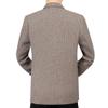 Men Casual Wool Blend Suit Blazer Herringbone Tweed Two Button Business Jacket Lightweight Wedding Sport Coat (Brown,Medium) view 3