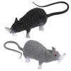 BESTOYARD 2 Pcs Realistic Fake Rat Prank Toys, Mini Simulated Mouse Model, Lifelike Creepy Mouse Figures for Party Tricks, and Fun Interactions view 1