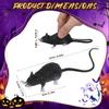 BESTOYARD 2 Pcs Realistic Fake Rat Prank Toys, Mini Simulated Mouse Model, Lifelike Creepy Mouse Figures for Party Tricks, and Fun Interactions view 2