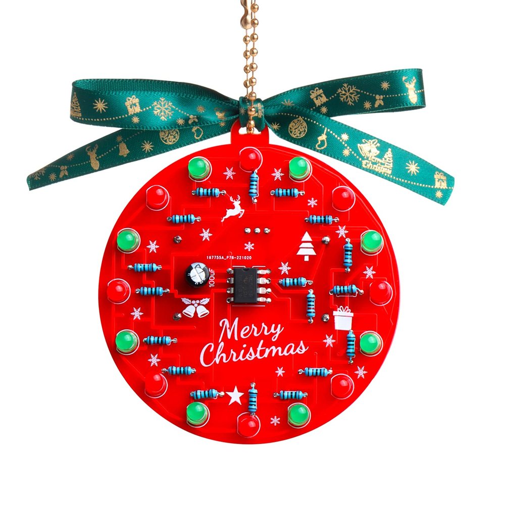 Fun & Easy Soldering Kit for Beginners: 2 Sets of Christmas Decoration Projects