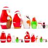 AEVVV Christmas Nesting Dolls Set 7 pcs - Santa Claus Figurines - Matryoshka Doll with Christmas Decorations Room Decor view 2