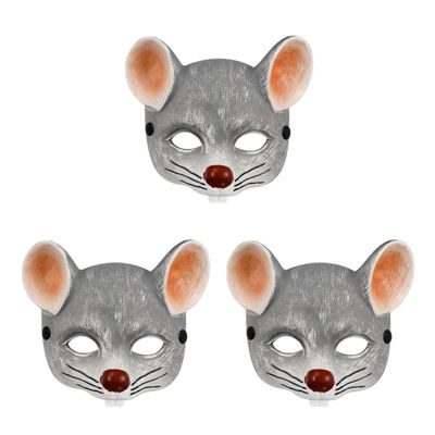 ABOOFAN 3 PCS Rat Head Masks rat masks costume Halloween