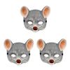 ABOOFAN 3 PCS Rat Head Masks rat masks costume Halloween view 1