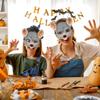 ABOOFAN 3 PCS Rat Head Masks rat masks costume Halloween view 4