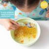 Bumkins Baby Bowl, Silicone Suction, for Babies, Toddlers and Kids, Baby Led Weaning, Feeding Essentials, Platinum Silicone, Non Skid Sticky Bottom, Supplies for Children Ages 6 Months Up, Sage view 2