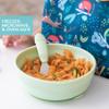 Bumkins Baby Bowl, Silicone Suction, for Babies, Toddlers and Kids, Baby Led Weaning, Feeding Essentials, Platinum Silicone, Non Skid Sticky Bottom, Supplies for Children Ages 6 Months Up, Sage view 4