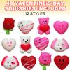 ArtCreativity 48 PCS Mini Valentines Squishies Toys, Bulk Set, 12 Cute Designs, Stress Relief Toys for Kids & Adults, Valentines Gifts, Party Favors, Goodie Bag Stuffers, Fun & Squishy Novelty Toys view 2