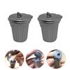 ibasenice 2pcs Miniature Trash Can Decorative Waste Bin for Dollhouse Realistic Model Trash Can for Mini Scene Display Lovely Accessory for Photography and Miniature Rooms view 4
