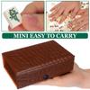 PRETYZOOM Mini Mahjong Set Travel Size Portable Mahjong Game Kit Lightweight Tile Game for Party and Logical Thinking Training view 3