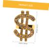 Gadpiparty Finger Ring Finger Ring 3 Pieces USD shaped delicate Sign, view 2