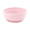 Bumkins Baby Bowl, Silicone Suction, for Babies, Toddlers and Kids, Baby Led Weaning, Feeding Essentials, Platinum Silicone, Non Skid Sticky Bottom, Supplies for Children Ages 6 Months Up, Pink view 1
